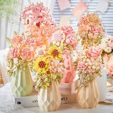 486 Stück Blumenstrauß-förmige Bauklötze, geeignet für Heimdekoration, Valentinstag-Geschenk, Geburtstagsgeschenk, Geschenk für Liebhaber, Freunde und Familie. Kann auch als Urlaubsgeschenk, Vatertags-Geschenk, Muttertags-Geschenk, Hochzeitsgeschenk, Hochzeitsdekoration, Abschlussgeschenk verwendet werden. - Verschiedenfarbig - Übersicht 1