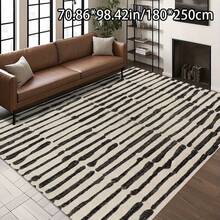 Soft Plush Home Decor Vertical Striped Simple Texture Pattern Versatile Decorative Style, Suitable For Living Room Carpet, Sofa Cushion, Doormat, Bedroom Carpet, Outdoor Carpet, Shopping Mall, Coffee Shop, And More - Nhiều màu - Xem 2