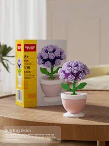 Bloques de construcción con encanto de flores de las cuatro estaciones, flores de bloques de construcción realistas de material ABS, tema de flores, decoración de mesa, juguetes creativos de bloques de construcción, regalos románticos del Día de San Valentín, múltiples colores, regalos para amigos, novios y novias, regalos del Día de San Valentín, regalos del Día de la Madre, adecuados para cumpleaños, Halloween, Acción de Gracias, Navidad. - Flores de las cuatro estaciones - Ver 11