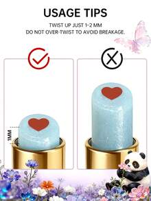 CATKIN Whiffle Dance Heart-Core Glitter Tinted Lip Balm Lipstick, Shimmering Textured Moisturizing Lipstick For Daily Hydration & Stylish Look C02 Pink Sigh - C02 Thở dài màu hồng - Xem 9