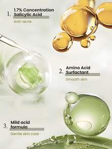 Softly Gentle Anti-Acne Body Wash Shower Gel Bath Lotion Face Cleanser With Salicylic Acid