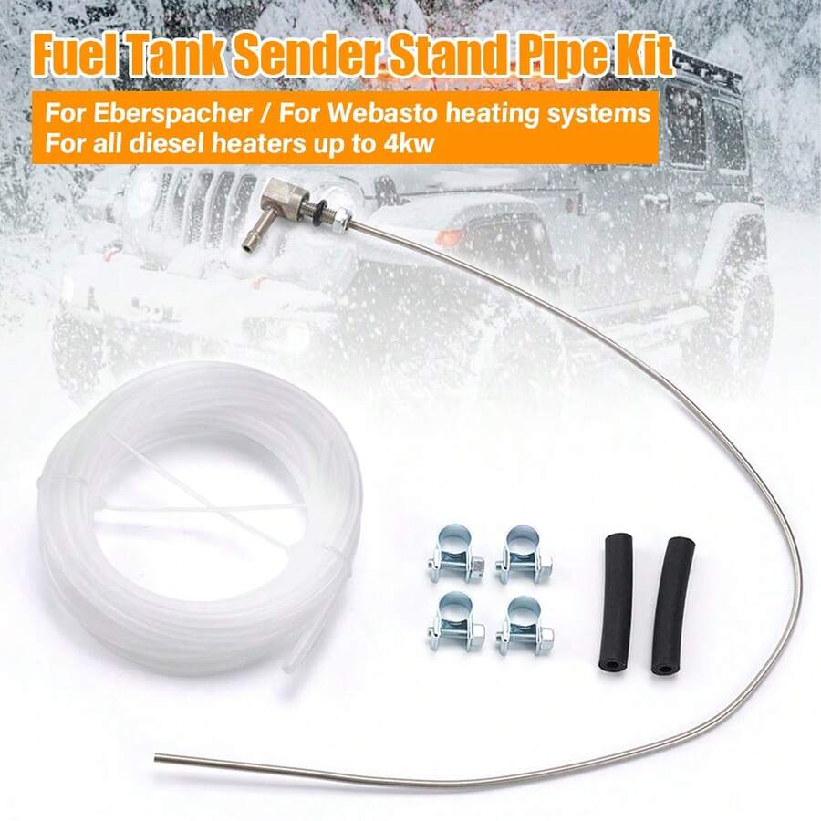 Kit Filtro Combustible Diésel Línea Para Calentadores Eberspacher Y Webasto – Transparente 77mm