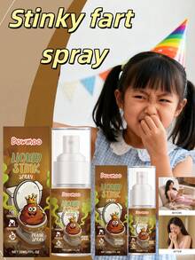 2瓶Dowmoo放屁喷雾，气味浓烈，为派对增添乐趣，液体喷雾 - 彩色 - 查看 3