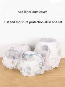 10pcs Non-Woven Fabric Cartoon Pattern Multi-Functional Dust Cover, Home Appliance Storage Bag, Fan Dust Cover, Suitcase Dust Cover, Suitable For Various Home Appliances, Household Dust & Moisture Proof Items - Multicolor - View 8