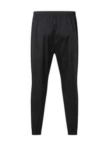 Men's 2 Pieces Soft Comfortable Breathable Running Fitness Sports Casual Jacket And Pants Set, Spring/Autumn - Black - View 4
