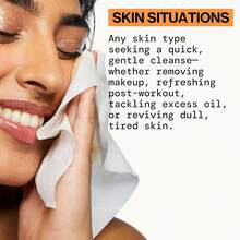 Pacifica Belleza - Toallitas desmaquillantes brillantes - Ácido glicólico, agua de, infusión de aloe - Limpieza diaria + exfoliante - Cuidado limpio de la piel - Toallas faciales de fibra vegetal - Veganas - Brillante (naranja y vainilla) - Ver 3