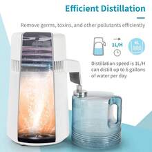 Water Distiller,1.1 Gallon Distilled Water Machine 750W Purifier Distilled Water - default - View 5