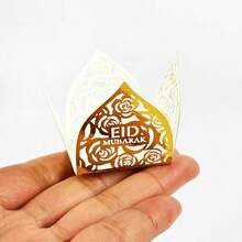 25pcs/10pcs Laser Cut Chocolate Paper Lace Boxes, Suitable For Eid Mubarak, Wedding, Party, Ramadan Festival, Arab Festivals, Islamic Festivals - Multicolor - View 8
