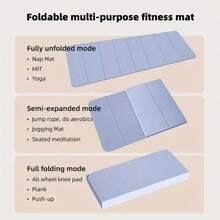 1pc Yoga Mat For Fitness, Foldable Dorm Mattress Pad, Suitable For Sleeping, Laying On Floor, And Napping, POE Anti-Bacterial And Anti-Mite Foldable Mat, Non-Slip And Durable Portable Exercise Mat - Multicolor - View 6