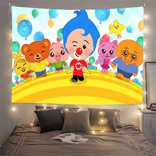 Anime P-Plim P-Plim Tapestry Art Printing Japanese Wall Tapestry Anime Wall Hanging Home Decor - Nhiều màu - Xem 1