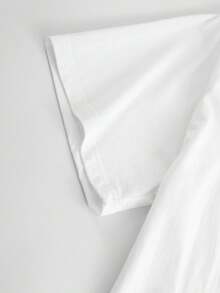Camiseta para ni?as con patrón de rosas de oración de la virgen, camiseta impresa de manga corta de algodón puro para fieles de la virgen, adecuada para ni?as y adolescentes, ropa de oto?o para ni?os y ni?as, adecuada para ni?os de 4 a 14 a?os, adecuada para ni?as en desarrollo - Blanco - Ver 4