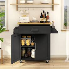 Storage Islands & Carts - Black - View 2