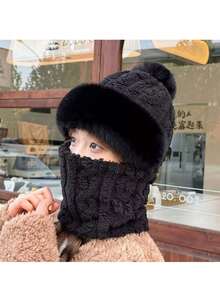 Warme Winteraccessoires für Jungen und Mädchen; einfaches, einfarbiges Design, das sich leicht zu jedem Outfit kombinieren lässt.