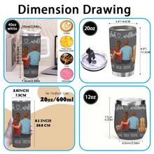 1pc 12oz/20oz/40oz Heartwarming Family Tumbler With Lid And Straw, Winter Insulated Travel Mug, Gift For Women Men, Ideal For Christmas, Memorial, Christmas, Birthday Gift, Iced/Hot Coffee Cup For Office - 40盎司粉紅色 - 查看 9