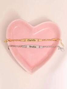 suteyi Personalized Children's Bracelets: Stainless Steel With Custom Names, A Perfect Children's Gift.