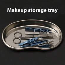 HMQ beauty 新款不锈钢化妆品收纳托盘 美甲设备托盘 外科牙科沙龙美甲工具收纳盒 - 彩色 - 查看 3
