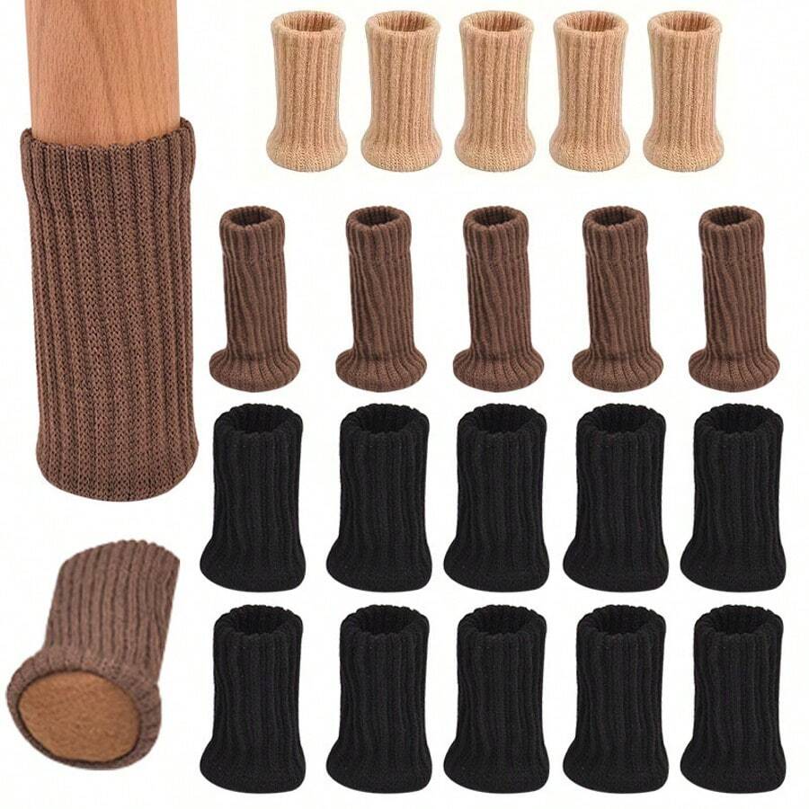 1/4/8/16个装重型椅腿套，带防滑垫，高弹性家具地板保护垫，适用于木质/桌椅/办公椅腿，家具垫，桌腿地板保护垫，家具地板保护垫，防滑家具垫，桌腿保护垫，椅腿保护垫，椅脚保护垫 - 彩色 - 查看 1