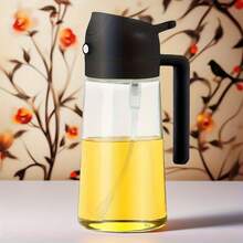 2-In-1 Oil Spray Bottle And Pour Bottle With Precise Control - Portable Kitchen Oil Dispenser For Cooking, Salad, Baking, Grilling - Easy-To-Clean Design, Suitable For Olive Oil And Vegetable Oil - Perfect For Home And Professional Use, BBQ Oil Dispenser, Stylish Kitchen Tool, Durable Plastic - Two Colors - View 12