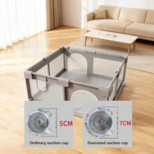 Nawahev Durable Mesh Puppy Playpen With Door, Foldable Pet Fence For Small Dogs & Puppies, Indoor Outdoor Washable Dog Play Yard - 灰色 - 查看 7