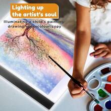 1pc A2/A3/A4/A5 LED Light Pad Suitable For Diamond Painting Art Kits, Diamond Painting Light Board, USB Powered Tracing Light Board For Painting, Sketching, Animation, With 4 Fixing Clips (Black, Red, Blue, Yellow Colors Available) - Multicolor - View 15