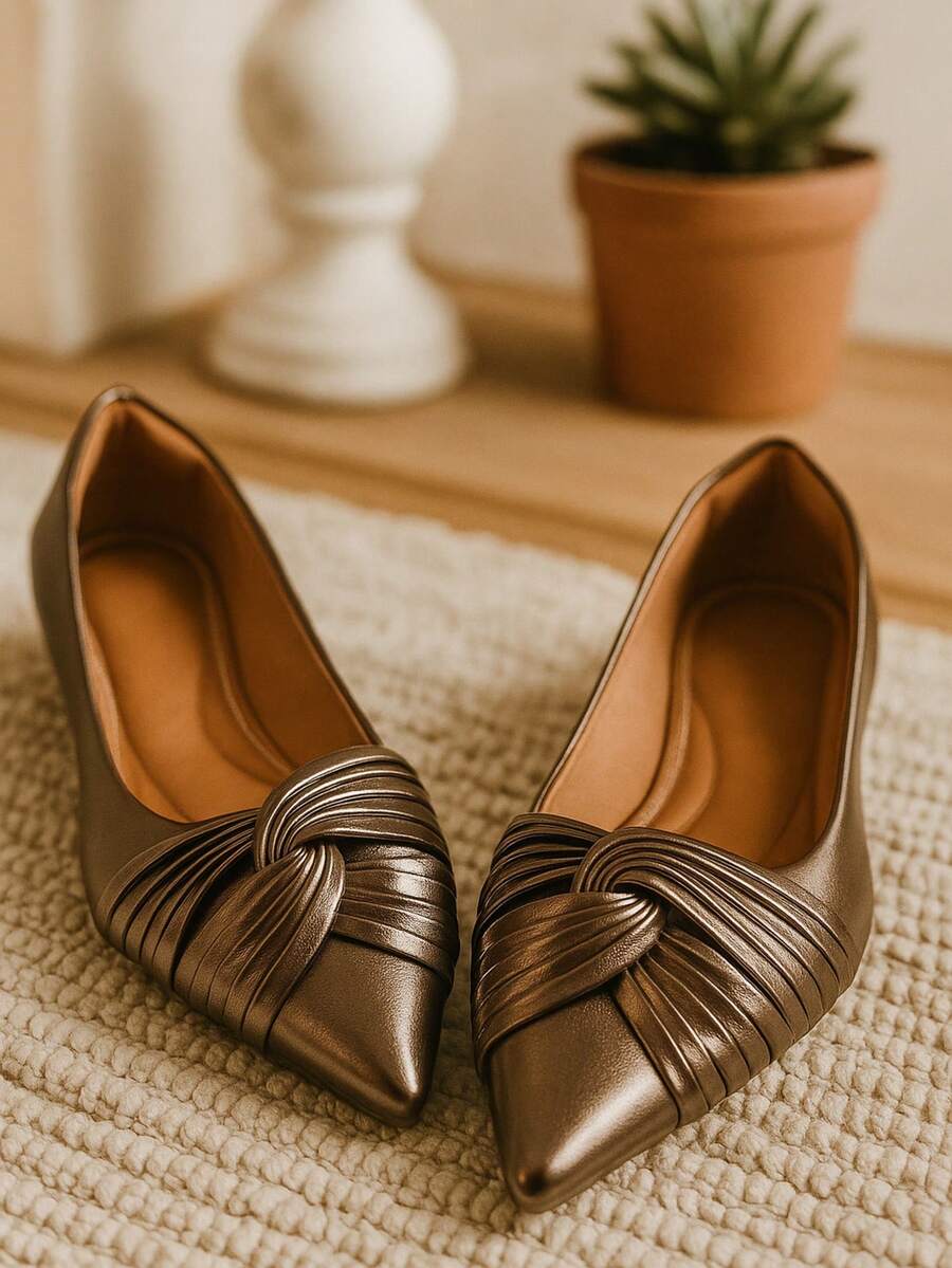 Women Flats - 深灰色 - 查看 1