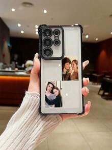 1 Ốp lưng điện thoại in ảnh cá nhân hóa tùy chỉnh, Ốp lưng silicon mềm chống sốc mạ điện bảo vệ tương thích với iPhone 17 16 15 14 13 12 11 Pro Promax Plus, Galaxy S25 S24 S23 S22 Ultra Edge, Điện thoại OPPO, Kỷ niệm, Ngày lễ tình nhân, Sinh nhật, Đám cưới, Ngày của Mẹ, Ngày của Cha, Quà tặng cho bạn thân, Quà tặng cho mẹ/bố, Bạn trai, Bạn gái - màu đen - Xem 5