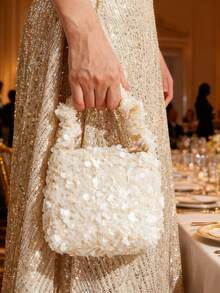 Miniaturowa torebka z cekinami, elegancka, modna torba typu tote dla kobiet, odpowiednia na sukienki i oficjalne okazje