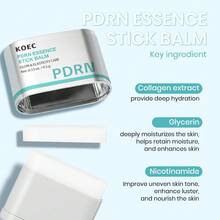 0.33盎司 KOEC PDRN精华棒，颈部及眼部紧致PDRN胶原蛋白多功能保湿棒，补水、抚平、紧致、淡化皱纹，质地轻盈 - 銀色膏蠟棒 - 查看 4