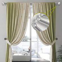 1pc Gold-Color Curtain Rod, Crystal Head Single Rod, Multiple Sizes Available, Suitable For Various Windows, Good Load-Bearing, Easy Installation, Durable, High-Quality Metal Material, Adjustable Length - Silver - View 6