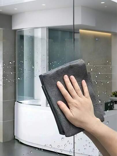 1/5/10pcs Premium Glass Cleaning Cloths, Super Microfiber Cleaning Cloths, Waterless Window Cleaner, Multi-Purpose Glass Cleaning Rags, Lint-Free Cleaning Handkerchief, Streak-Free Glass Cleaner, Easy To Remove Stains And Grease, Cleaning Supplies, Cleaning Tools, Multi-Purpose Cleaning Cloths, Household Rags, Kitchen And Bathroom Cleaning Cloths, Durable Absorbent Towels