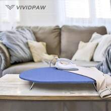 Ironing Board Cover and Pad 18x49, Wide, Thick Padding, Elastic, Silicone Coated, Resist Scorching and Staining, Heavy Duty Iron Board Covers 18 inchx 49 inch - Azul + 12,5" x 32" - Ver 7