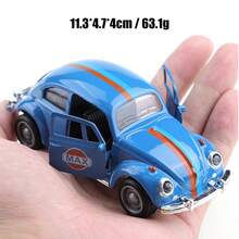 Modèle de voiture en alliage avec scarabée peint vintage, jouet de voiture classique rétro, ornement décoratif, petit cadeau, cadeau pour ami, passionné d'automobile, haute qualité - Multicolore - Voir 11