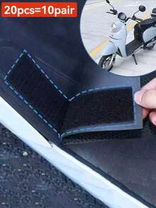 10片/20片/40片强力粘性魔术贴汽车脚垫固定器沙发床单隐形贴片避光垫双面胶贴片 - 黑色 - 查看 15