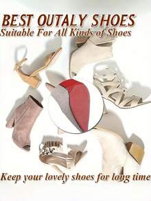 QKC 1卷高跟鞋防滑垫，降噪可定制鞋底保护垫，耐磨自粘防滑贴，可延长防滑贴使用寿命 - 透明 - 查看 7