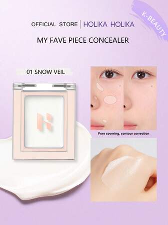 HOLIKA HOLIKA MY FAVE PIECE CONCEALER ,All-In-One Stick For Effortless Coverage. Enjoy Full, Buildable Pigmentation That Blends Easily For A Natural-Looking Finish. The Large Size Is Perfect For All Skin Tones. 2g/0.07 Oz,K-Beauty,Korean Makeup