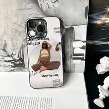 Funda de teléfono EmmaS ChamberlainS color plata mate para 17 16 15 14 13 12 11 Pro Max Plus cubierta dura a prueba de golpes - z7 - Ver 6