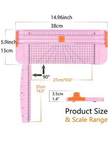 A4 Paper Cutter Titanium Paper Trimmer Scrapbooking Tool With Side Ruler For Craft Paper, Coupon, Label, Cardstock - Multicolor - View 8