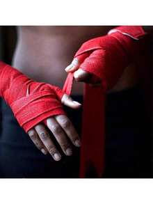 Escolha do Boxeador Profissional: Munhequeiras de Boxe Duráveis e Protetoras de Poliamida 3m para Desempenho e Segurança - Multicolorido - Visão 9