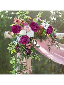 10/200pcs Artificial Rose Flowers, Foam Roses, Fake Plants, Home, Restaurant, Living Room, Bedroom, Outdoor Garden Decor, Floral Arrangement, Photography Props, Autumn, Spring, Vase, Flower Wall, Wreath, Bridal Bouquet, Wedding Decoration, DIY Wreath Materials, Birthday Party Decor, Home Decor Accessories, Valentine's Day, New Year Gift - Purple - View 7