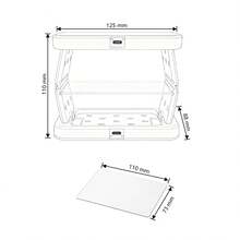 用于树脂的紫外线灯，38W 大功率双面紫外线灯，二合一可拆卸，树脂快速固化机，360° 全方位照射，适用于树脂模具、DIY 工艺品和装饰品、珠宝制作 - 白色 - 查看 4