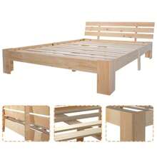 Cabeceros de cama - Natural + Madera maciza + 140cm*200cm - Ver 5