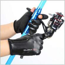 Mănuși de ciclism calde, mănuși de pescuit, mănuși de iarnă pentru bărbați și femei, căptușite termic, antiderapante și impermeabile. - Multicolor - Vizualizare 5