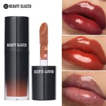 beauty glazed Set de aceite y brillo de labios, brillo de labios con tinte, acondicionador labial hidratante y nutritivo, de larga duración, fresco y suave - #104 - Ver 4