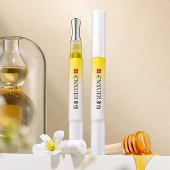 1.5毫升蜂蜜润唇精华油 - 配有钛金按摩头，有助于更好地吸收，改善唇纹，淡化唇部色素沉着，实用润唇油，便携易用，适合日常/旅行 - 生日、圣诞礼物