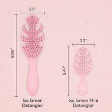 NewWet Brush Go Green Hair - Cepillo desenredante Rosa pálido Exclusivas cerdas IntelliFlex ultra suaves que se deslizan a través de enredos con facilidad para todo tipo de cabello sin puntas abiertas y sin dolor para cabello húmedo o seco - Rosadesenredante - Ver 8