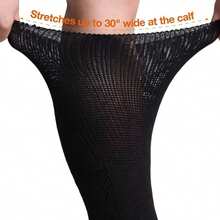 1~10 Pairs Of Diabetes Breathable Socks, Men's And Women's Knitting Medium Cylinder Non Binding Elastic Socks, Health Gift, High Elasticity Fabric Neutral Socks, Sweet Curse Socks, The Big D Socks, Spiking Socks, Non-Restraining, Flat Knit Upper, Comfortable, Fragrance-Free, Loose Socks - Multicolor - View 4