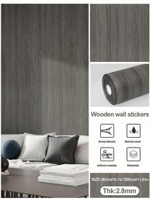 1 rollo de 300 cm, 13 pies cuadrados, paneles de pared con textura de madera 3D autoadhesivos, impermeables y a prueba de humedad, paneles decorativos de pared con textura de madera, adecuados para sala de estar, dormitorio, fondo de TV, renovación de paredes, decoración de pared de alta gama, adhesivo decorativo para habitación, papel tapiz, adhesivo de pared - Multicolor - Ver 21