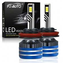 TOAUTO 2PCS H7 LED Canbus 6500K H11 H1 H3 H4 30000LM 100W HB3 9005 HB4 9006 HIR2 9012 LED Car Headlight Bulb Auto Light - White - View 11