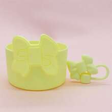 2pcs/Set Christmas Cup Accessories, Silicone Dustproof Straw & Straw Lid