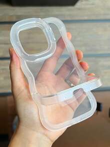 Zusammenklappbarer Ständer und transparente Handyhülle, kompatibel mit iPhone 17 Pro Max, 17 Air, 17, 16, 15, 12, 13, 14 Pro Max, 11 Plus, stilvoller 3D-Locken-Stoßschutz